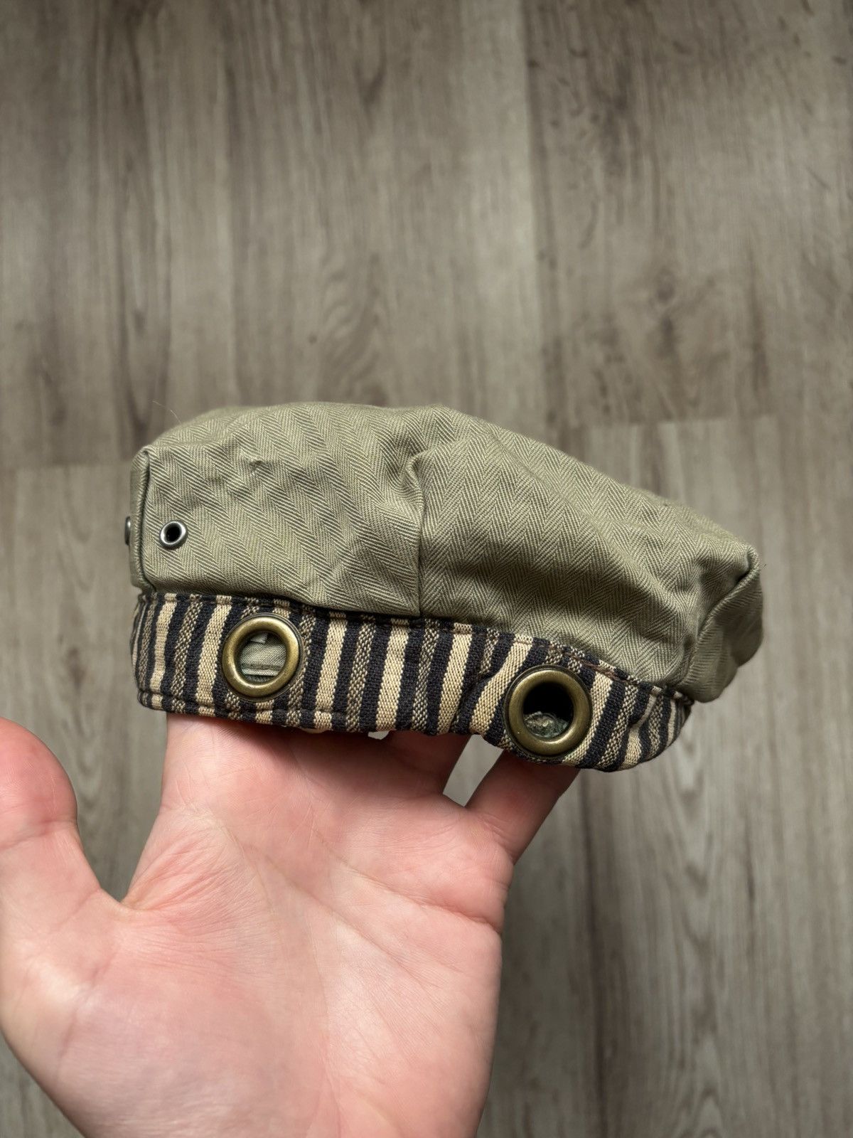 Denim & Supply Ralph Lauren Denim Supply Ralph Lauren Work Cap Khaki Cotton Stripe Band Size ONE SIZE - 4 Thumbnail