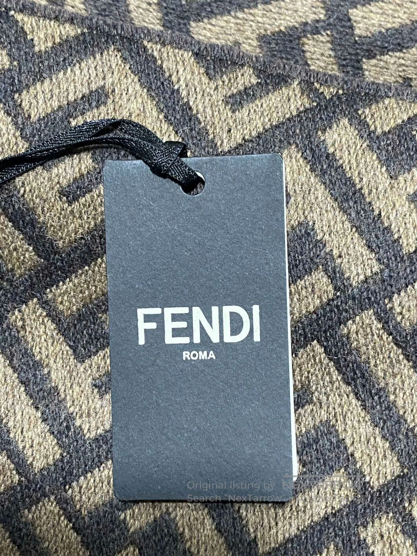 Fendi Fendi Wool All-over Print Scarf. Size ONE SIZE - 6 Thumbnail