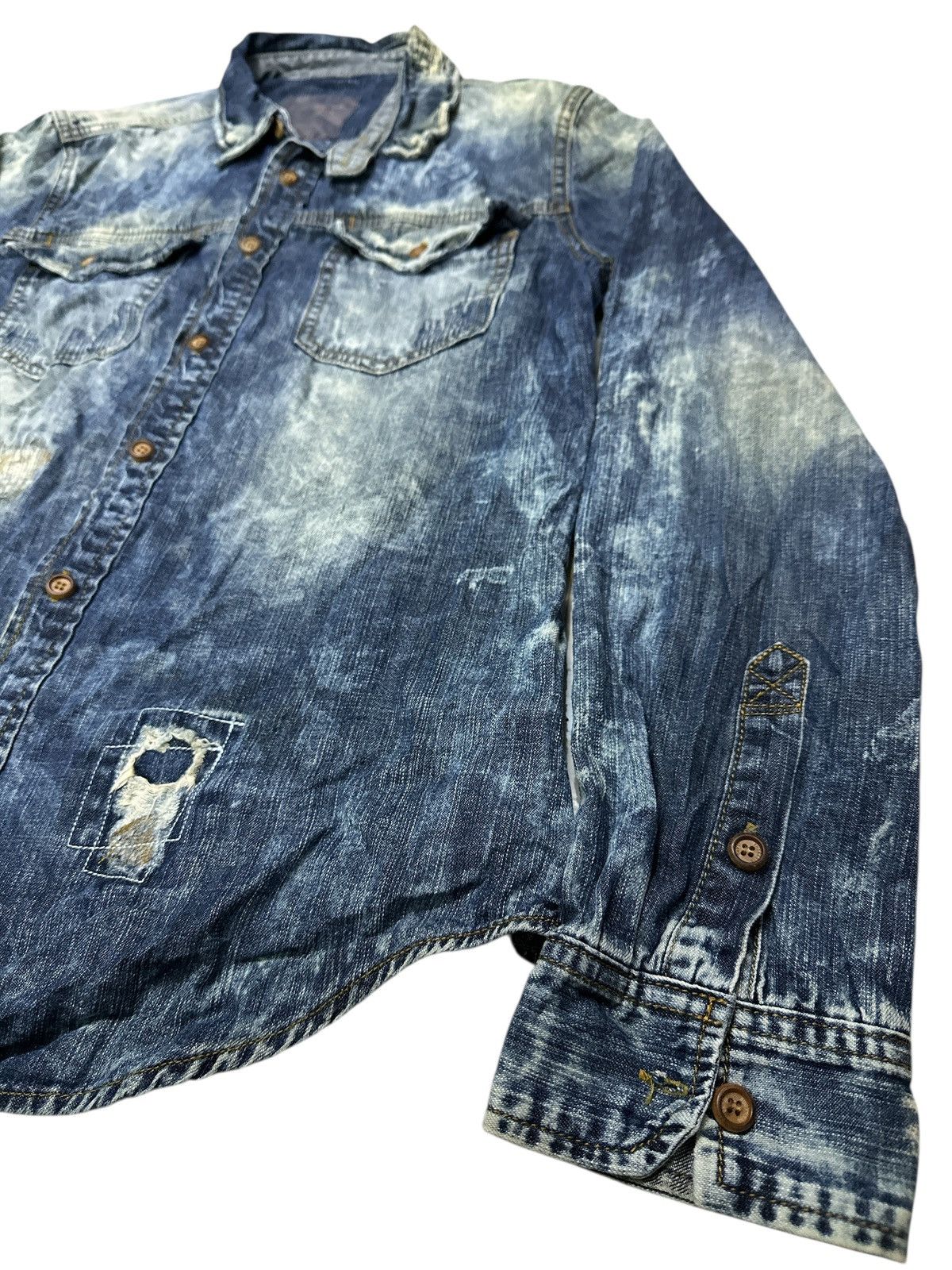 Kapital 00s Distress Style Buckaro Denim Patchwork. Size US L / EU 52-54 / 3 - 2 Thumbnail