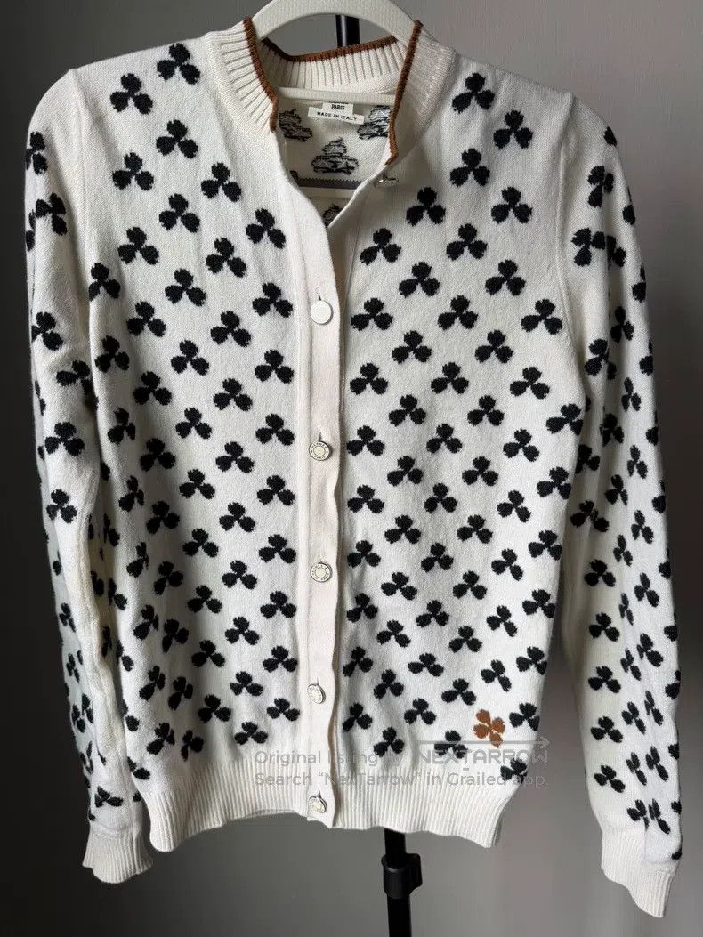 Hermes Hermes Clover cashmere cardigan Size XS / US 0-2 / IT 36-38 - 1 Thumbnail