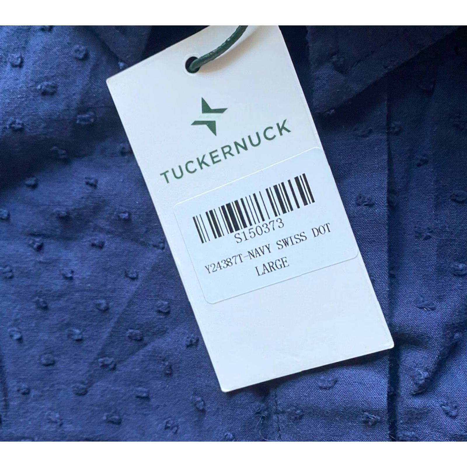 Vintage Tuckernuck Top Women Navy Blue Swiss Dot L Size L / US 10 / IT 46 - 7 Thumbnail