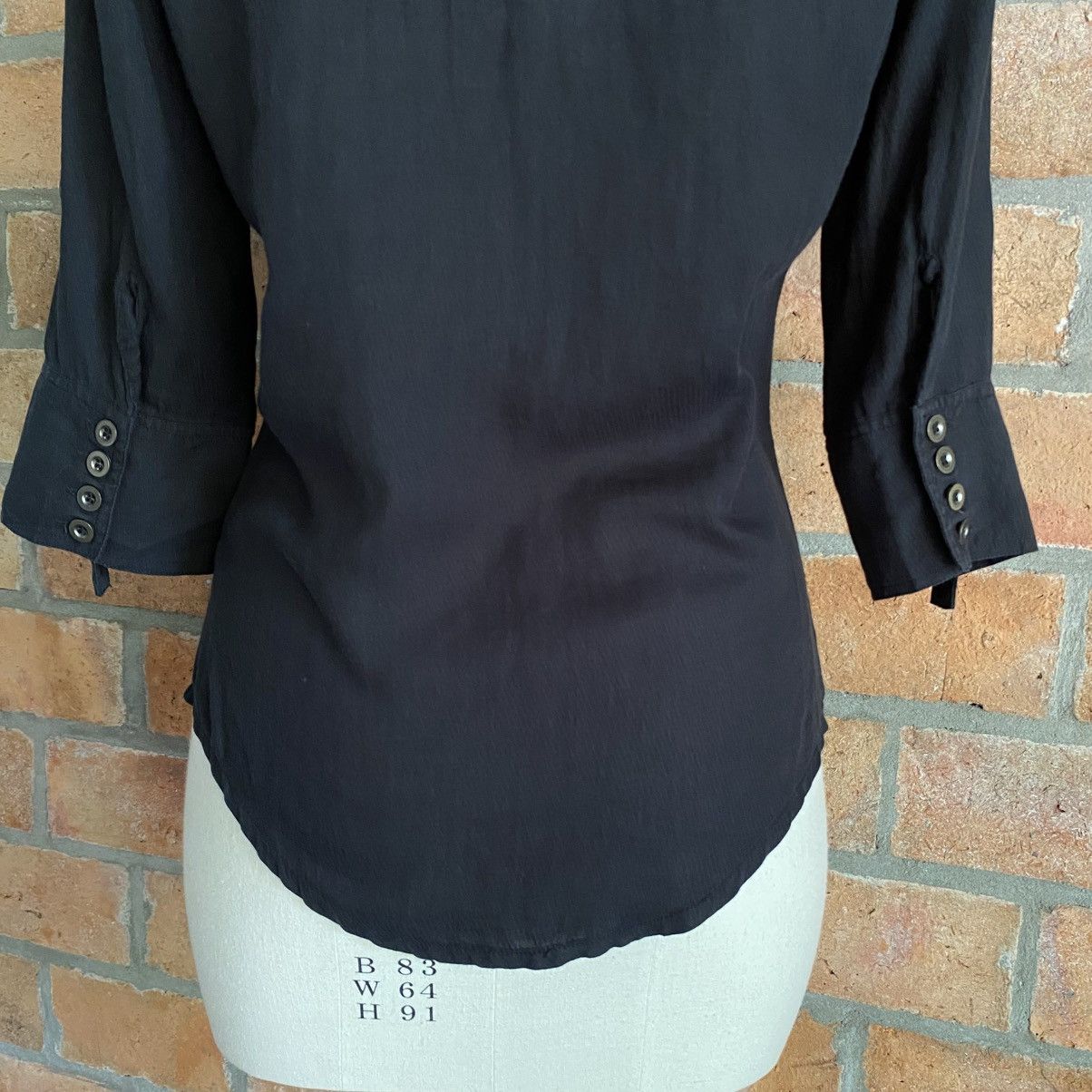 Japanese Brand G.O.A Vintage Black Shirt with Front Pockets Size M / US 6-8 / IT 42-44 - 4 Thumbnail