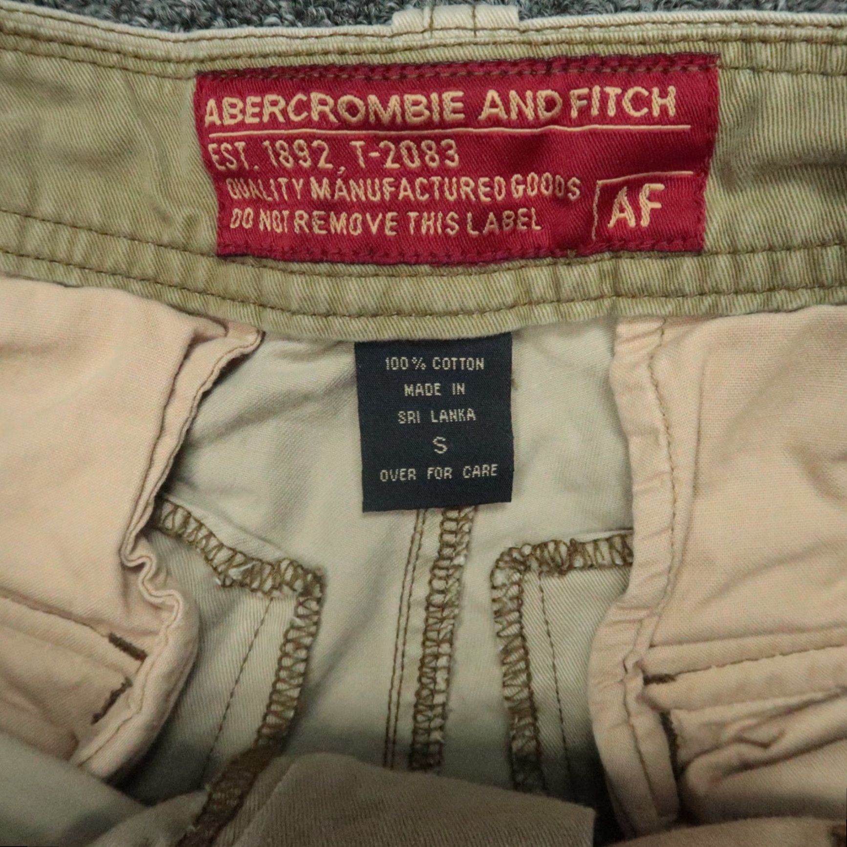 Abercrombie & Fitch VINTAGE Abercrombie & Fitch Pants Men Small Khaki Cargo Paratrooper Utiilty T-2083 Size US 29 - 4 Thumbnail