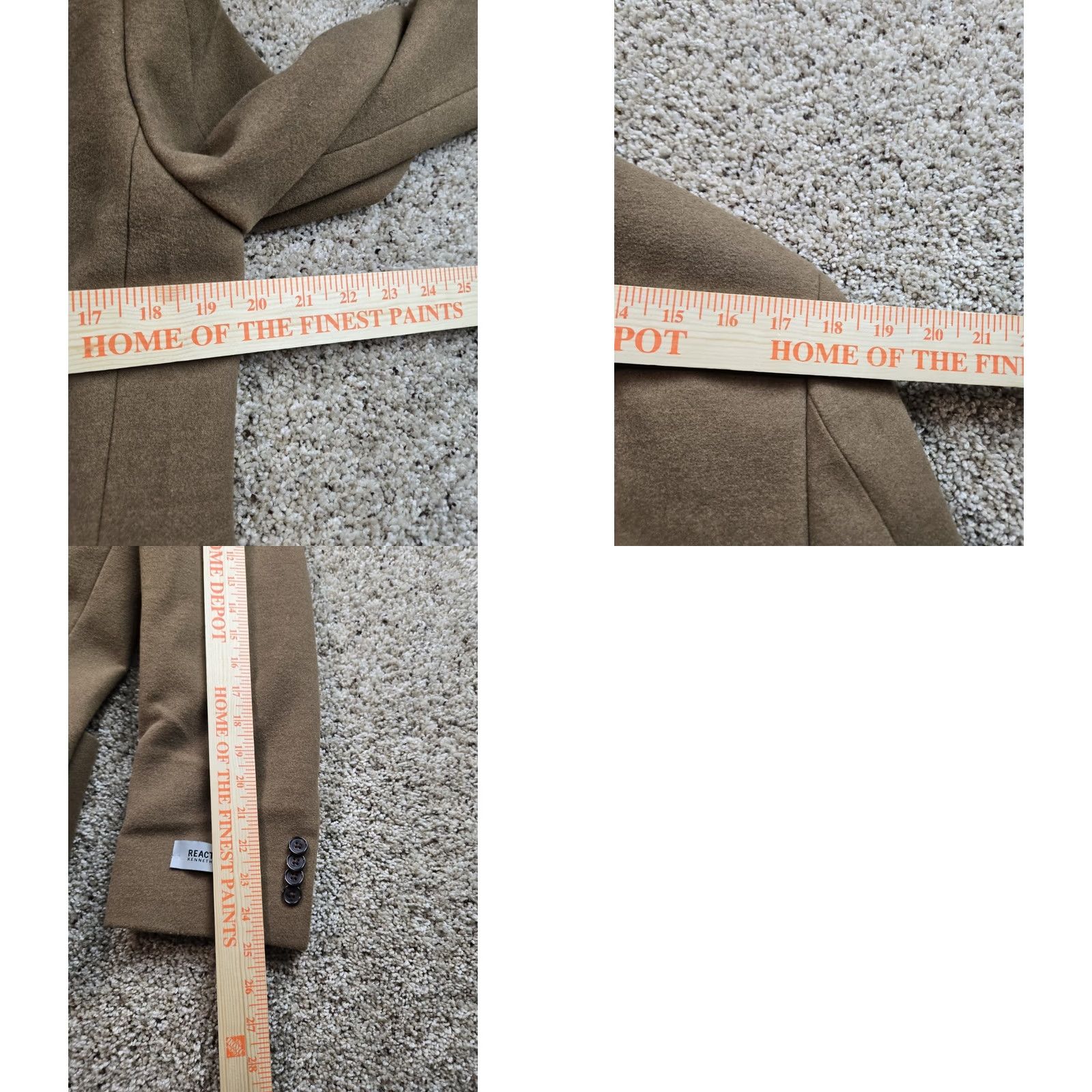 Kenneth Cole VINTAGE Kenneth Cole Reaction Overcoat Mens 36R Brown Stretch 3 Button Pockets NWT Size US XXS / EU 40 - 9 Thumbnail