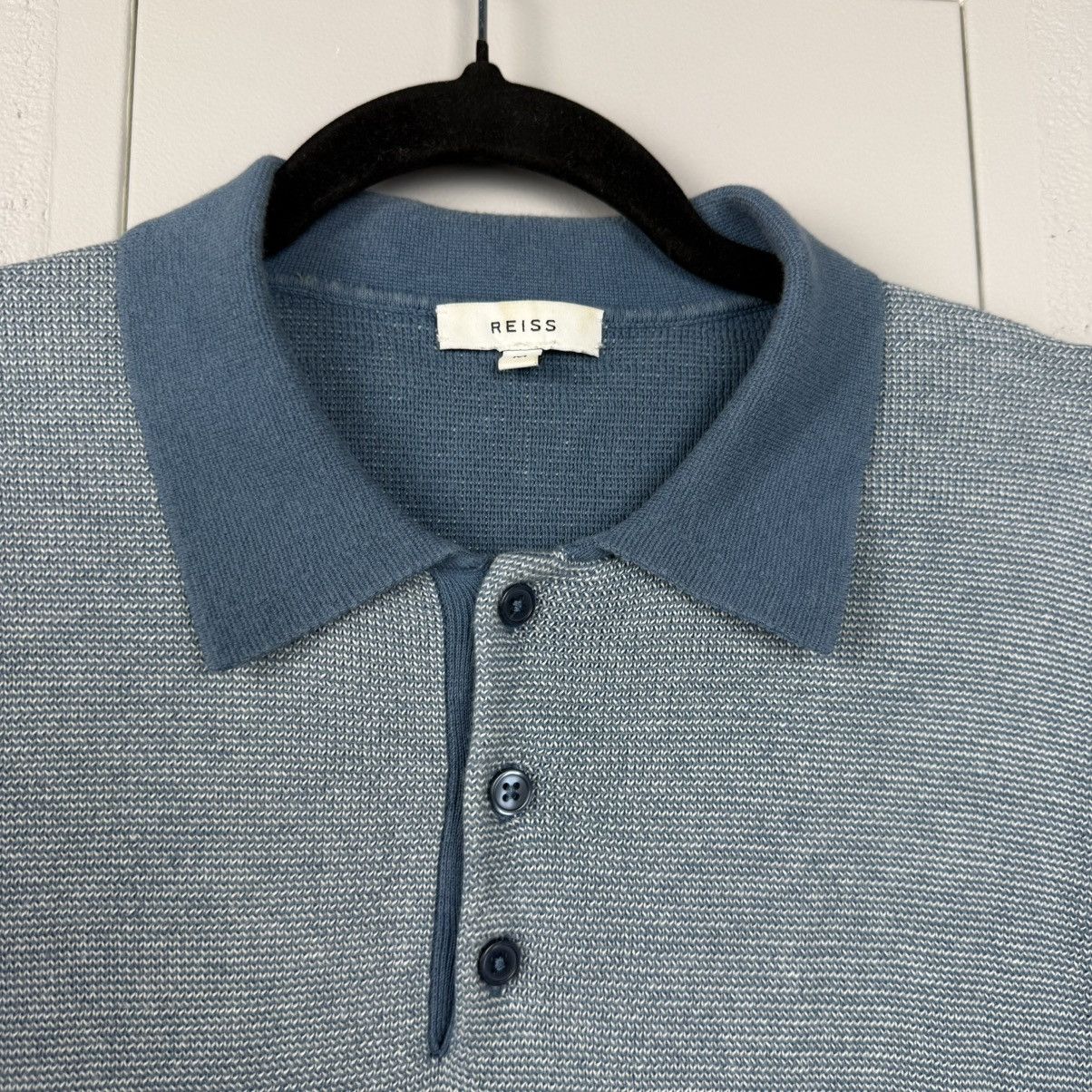 Reiss Vintage Reiss Polo Shirt Light Blue Size US M / EU 48-50 / 2 - 5 Thumbnail