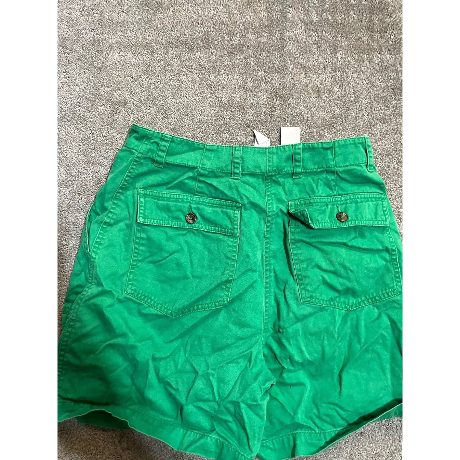 Jones New York Jones New York Shorts Womens 6 Green Flat Front Pockets Stretch Casual Summer Cotton Blend Spandex Size 28" / US 6 / IT 42 - 2 Thumbnail
