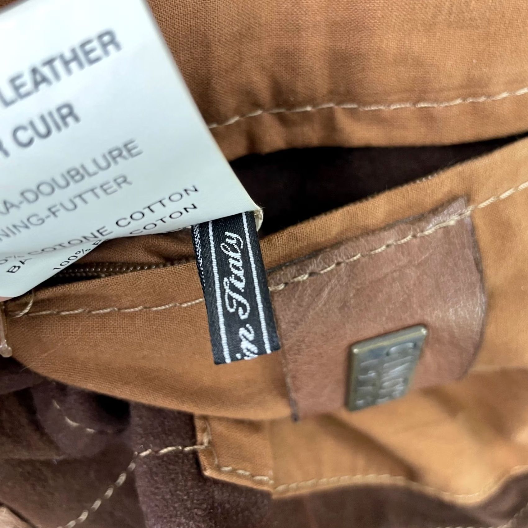 Vintage VINTAGE Gimo's Leather Bomber Jacket Brown Mens Medium Italy Size US M / EU 48-50 / 2 - 5 Thumbnail