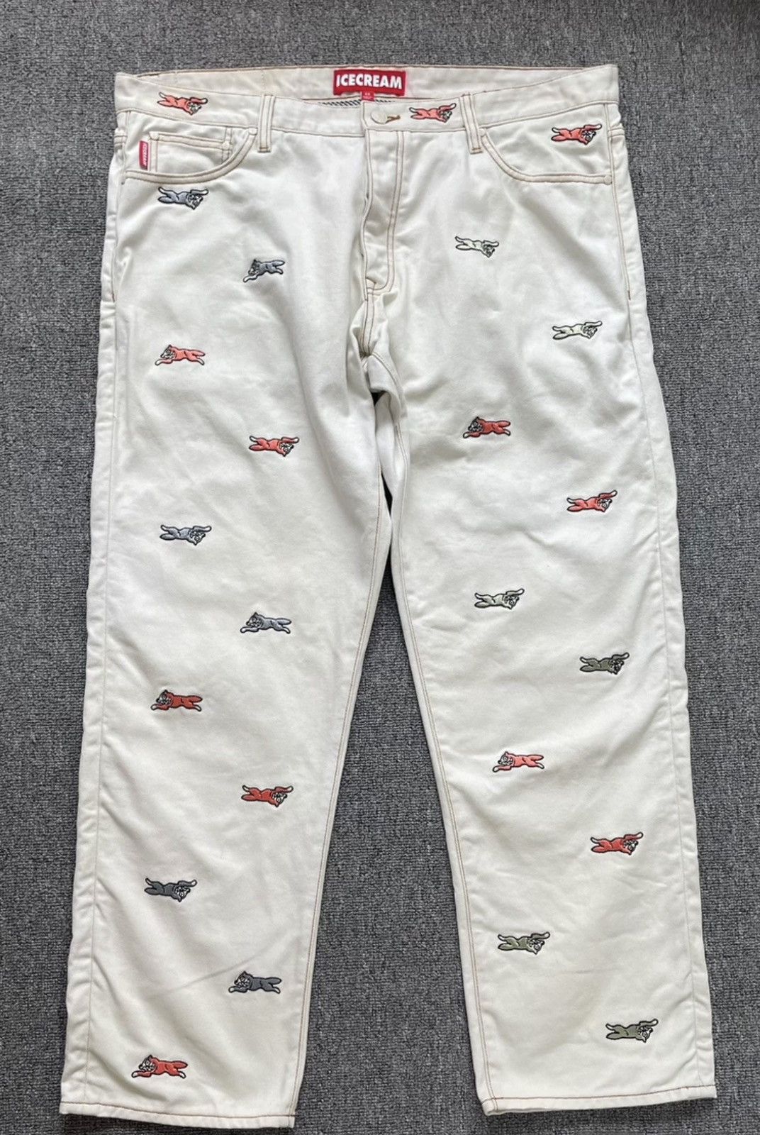 Billionaire Boys Club BBC Distressed Embroidered Slim Stretch Jeans Size US 40 / EU 56 - 1 Thumbnail