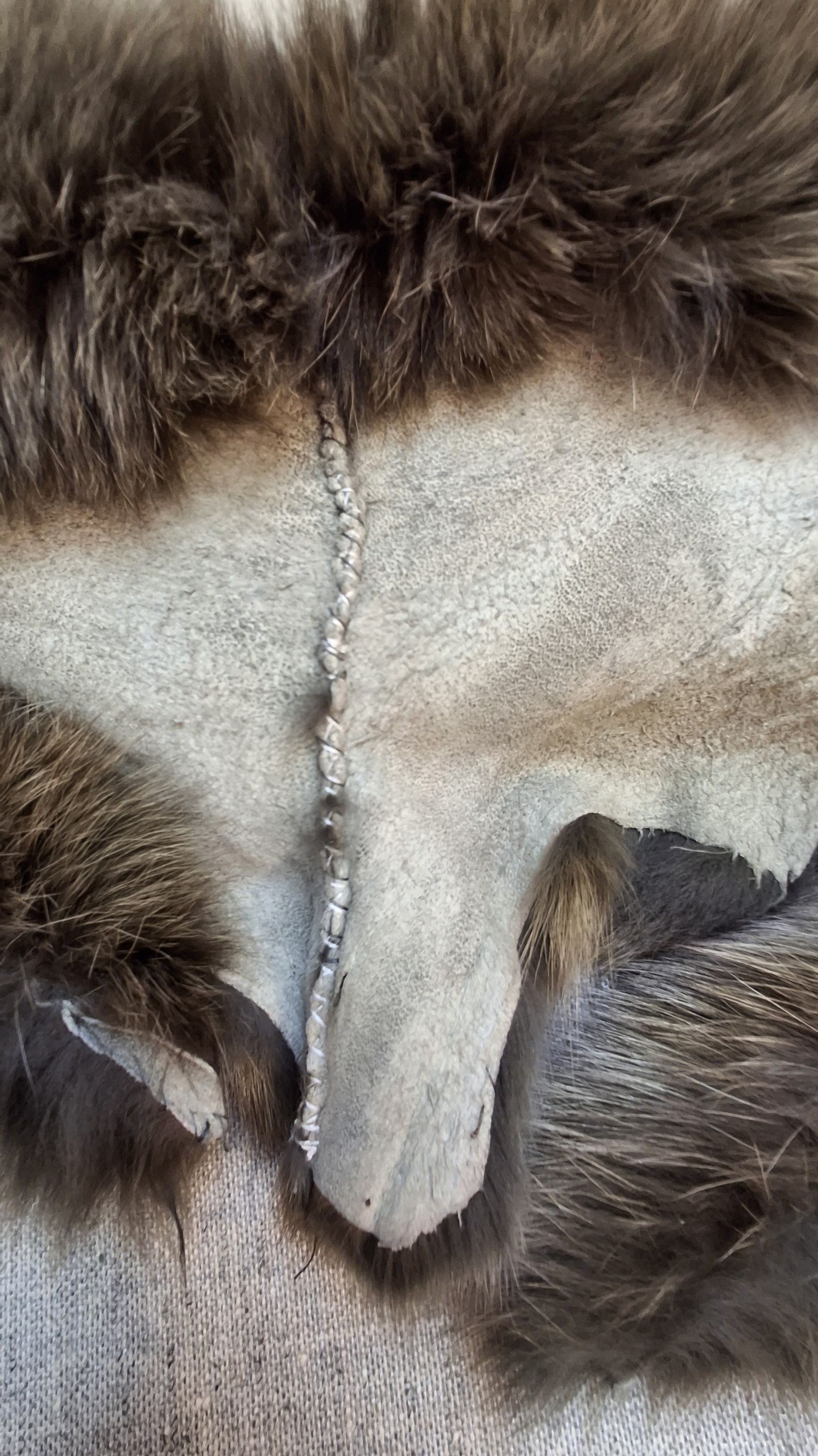 Vintage Vintage Real Fur Raccoon Collar / 80s Stole Trim Size ONE SIZE - 9 Thumbnail