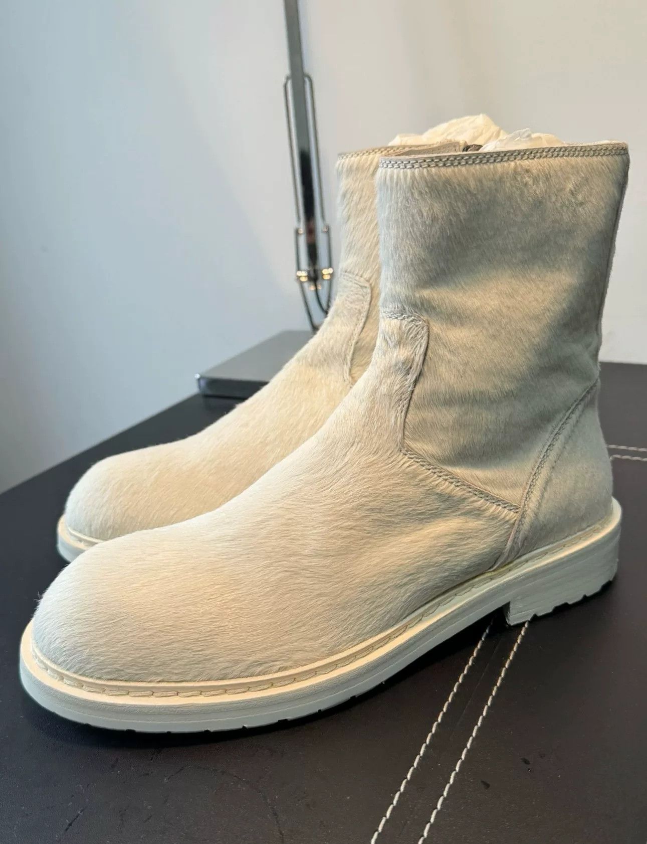 Ann Demeulemeester Ann Demeulemeester Vitello Backlace Boots Size US 8 / IT 38 - 1 Thumbnail
