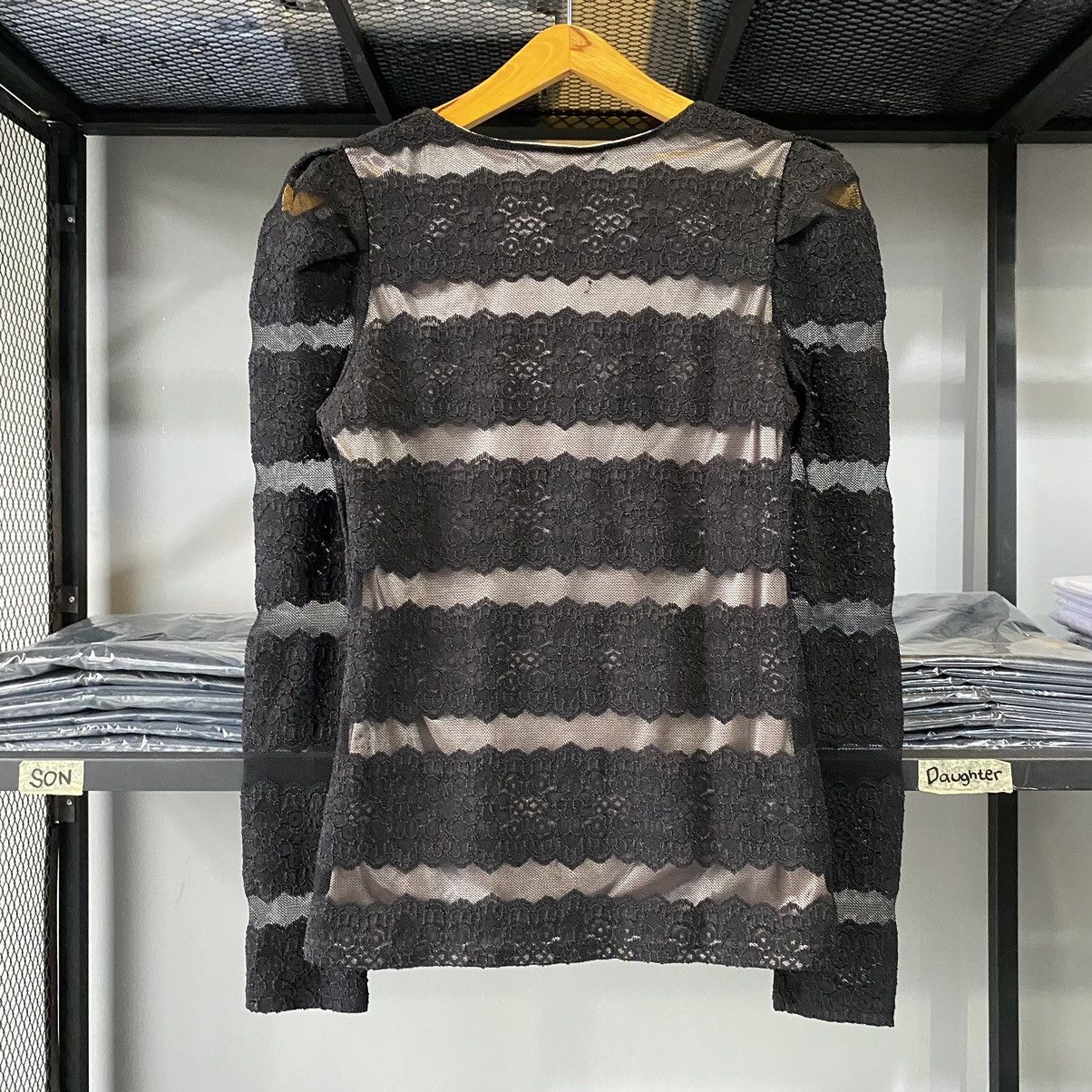 Japanese Brand × Vintage Vintage Y2K Brocade Mesh Top JPG Style Size M / US 6-8 / IT 42-44 - 11 Thumbnail