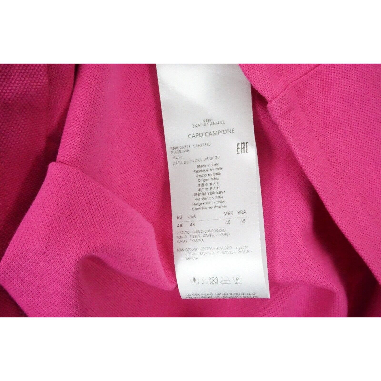 Giorgio Armani Giorgio Armani Black Label Pink Contrast 100% Cotton Polo Sh Size US M / EU 48-50 / 2 - 5 Thumbnail