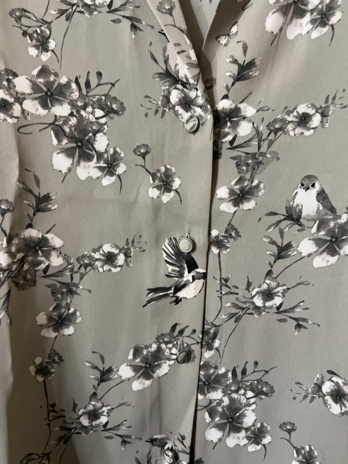 Jones New York Joie Women's Floral Button-Up Blouse Medium Size M / US 6-8 / IT 42-44 - 4 Thumbnail