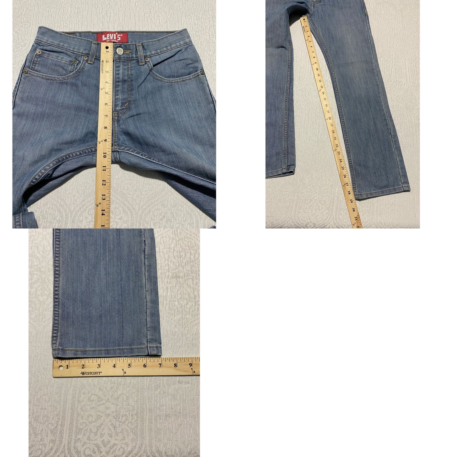 Levi's Levi's 511 Skinny Jeans Slim Fit Denim Blue 28x28 Men Slim Inseam 28 Jeans Fashion Stretch Pockets Modern Cotton Blend Polyester Size US 28 / EU 44 - 8 Thumbnail