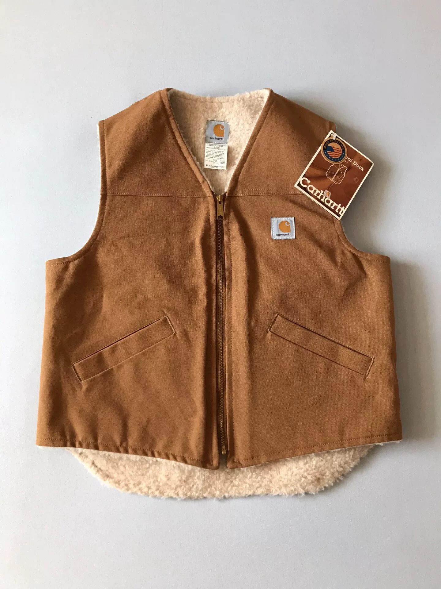 Carhartt Carhartt V03 Sherpa-Lined Canvas Vest Size US L / EU 52-54 / 3 - 1 Thumbnail
