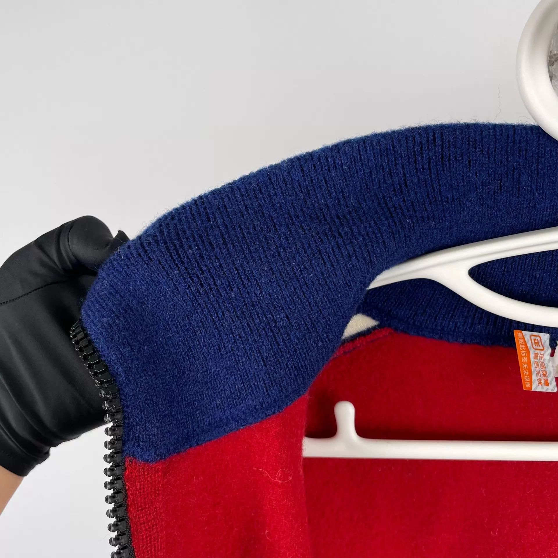 Celine CELINE Colorblocked Triomphe Embroidered Wool Jkt XS Size XS / US 0-2 / IT 36-38 - 8 Thumbnail