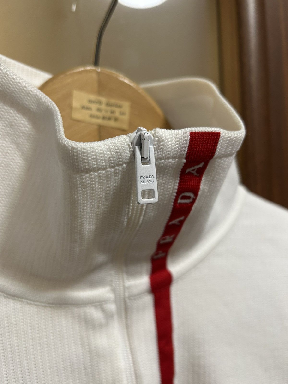 Prada Prada Sport Linea Rossa Quarter Zip Technical Sweatshirt Size XS / US 0-2 / IT 36-38 - 3 Thumbnail