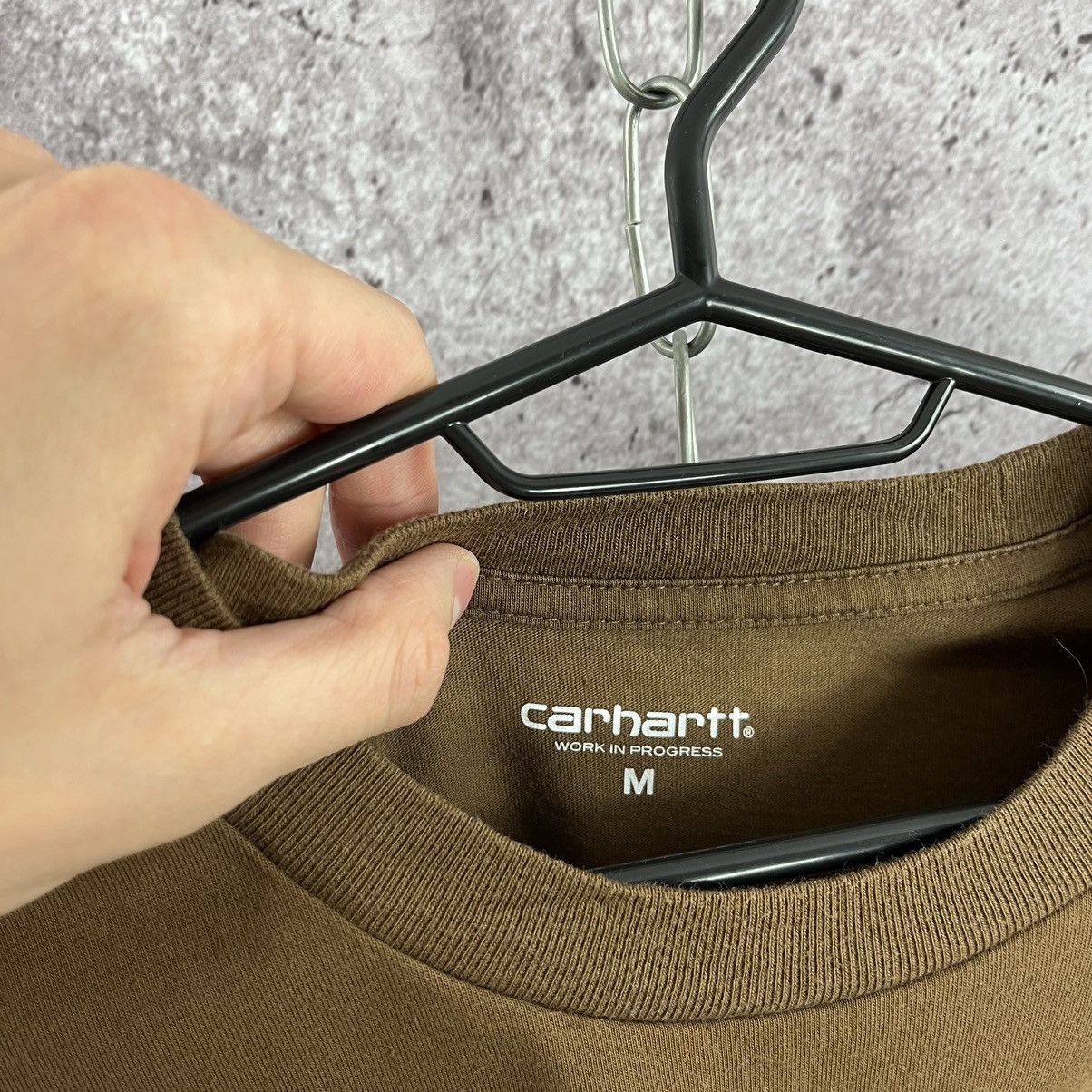 Carhartt Carhartt Wip Tee Centre Big Logo T-Shirt Brown Y2K Size M Size US M / EU 48-50 / 2 - 8 Thumbnail