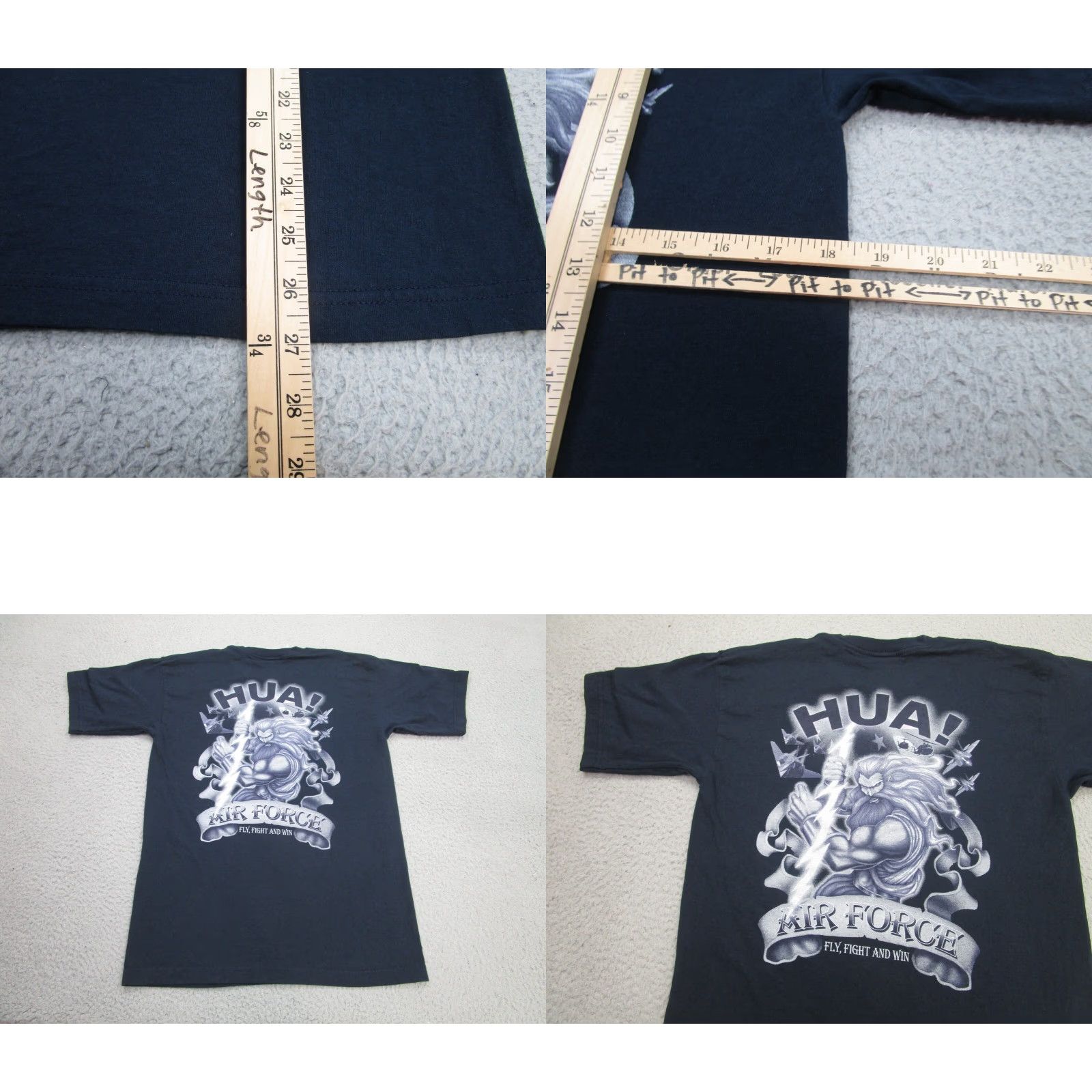 Vintage VINTAGE Grunt Apparel Military Shirt Mens M Blue 100% Cotton Crew Neck Short Sleeve T-Shirt Regular Fit Adult Medium Military Theme Mens Size US M / EU 48-50 / 2 - 8 Thumbnail