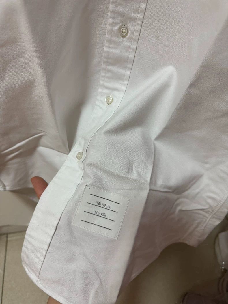 Thom Browne Thom Browne White long-sleeved shirt Size US S / EU 44-46 / 1 - 3 Thumbnail