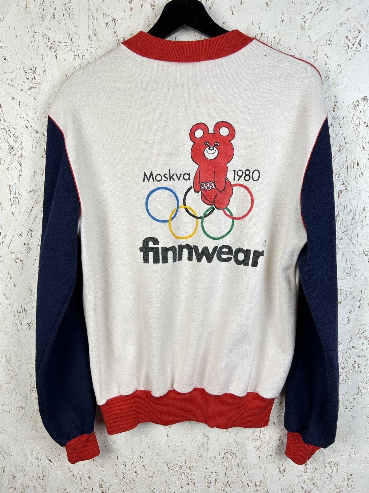 USA Olympics 80s Vintage Moscow 1980 Olympics Finland Team Sweatshirt Size US M / EU 48-50 / 2 - 5 Thumbnail