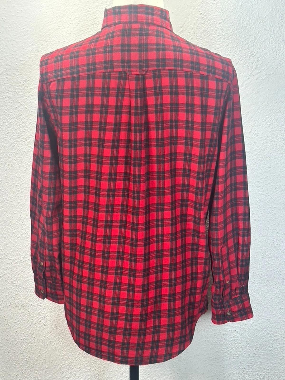 Chaps Chaps Men's Small Red Brushed Flanned Button Down Shirt Size US S / EU 44-46 / 1 - 3 Thumbnail