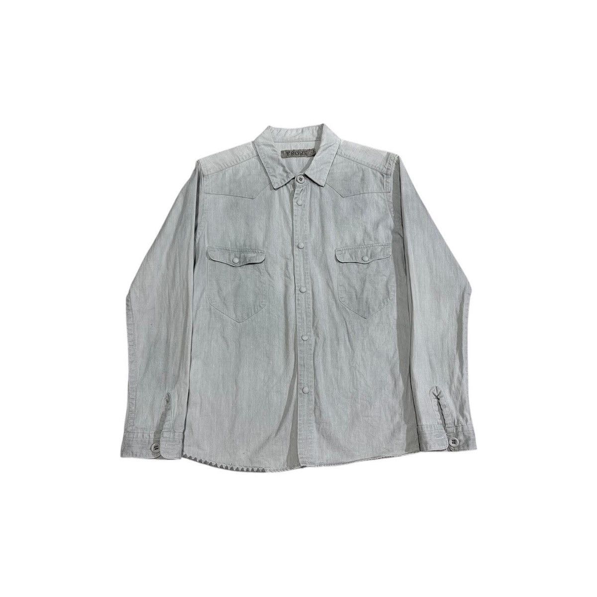 Designer × Japanese Brand × TROVE 🔥Y2K Archived Vintage Trove Double Pocket Western Shirt Size US L / EU 52-54 / 3 - 3 Thumbnail