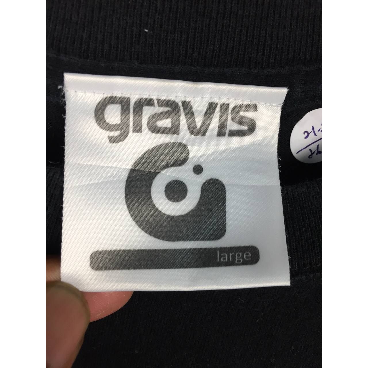 Gravis × Vintage Vtg Gravis Skateboards Spell Out Logo Skate Tee Size US L / EU 52-54 / 3 - 7 Thumbnail