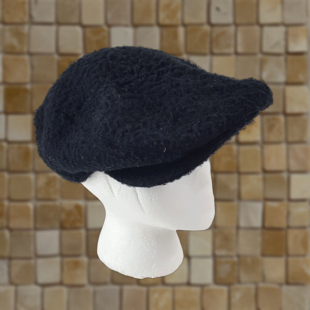 Disney VINTAGE Disney Mickey Mouse Newsboy Cap Hat - Black Fleece - Size M - 90s Cartoon - Mens Size US M / EU 48-50 / 2 - 1 Thumbnail