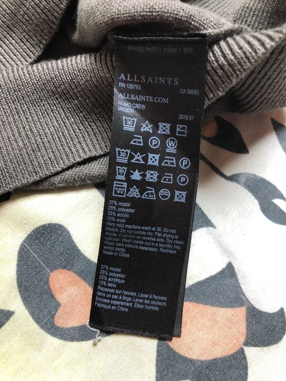 Allsaints AllSaints Merino Wool Knit Sweater V-neck Basic Logo Size US M / EU 48-50 / 2 - 3 Thumbnail