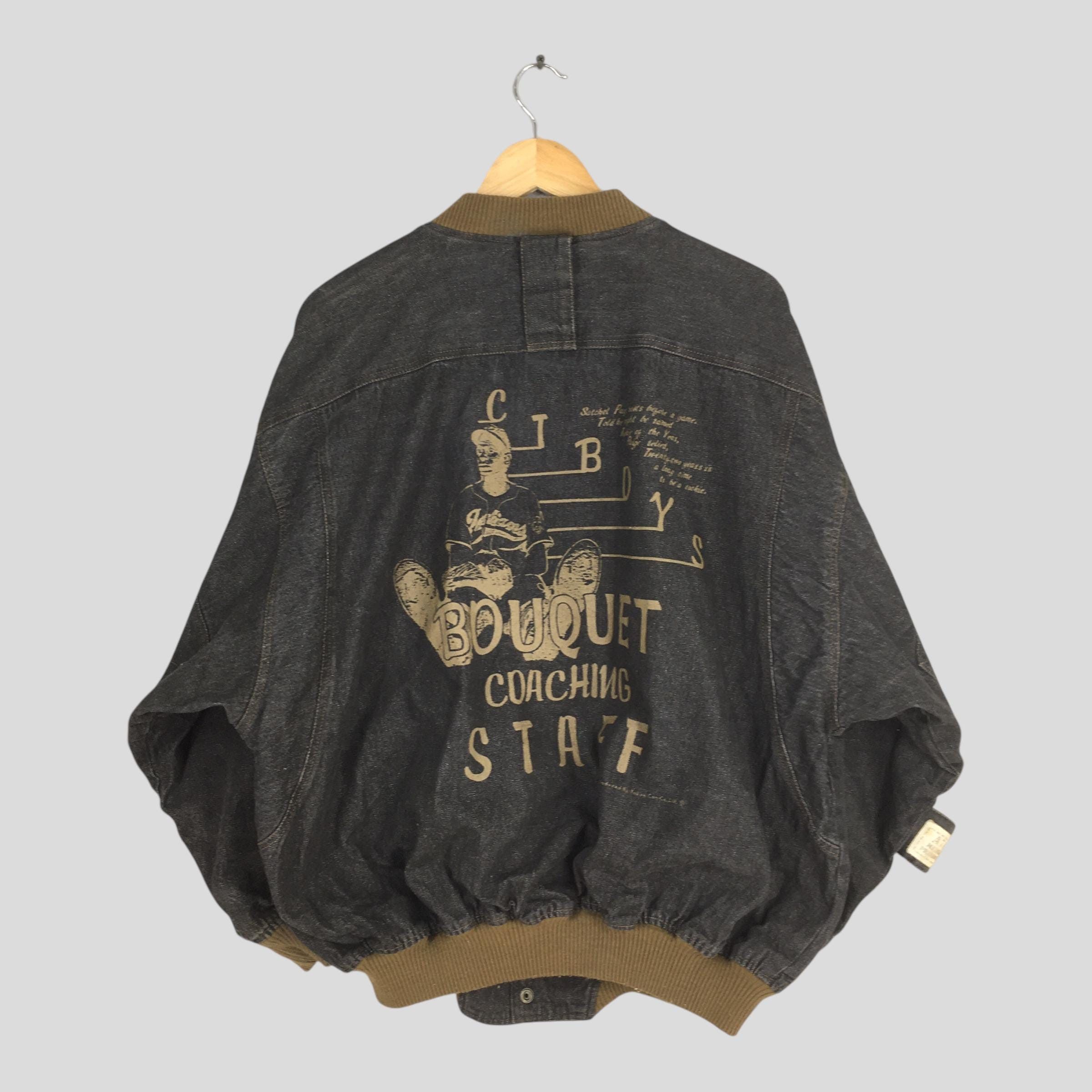 Members Only Vintage 1990's Members Only Bomber Denim Jacket XLarge Size US XL / EU 56 / 4 - 8 Thumbnail