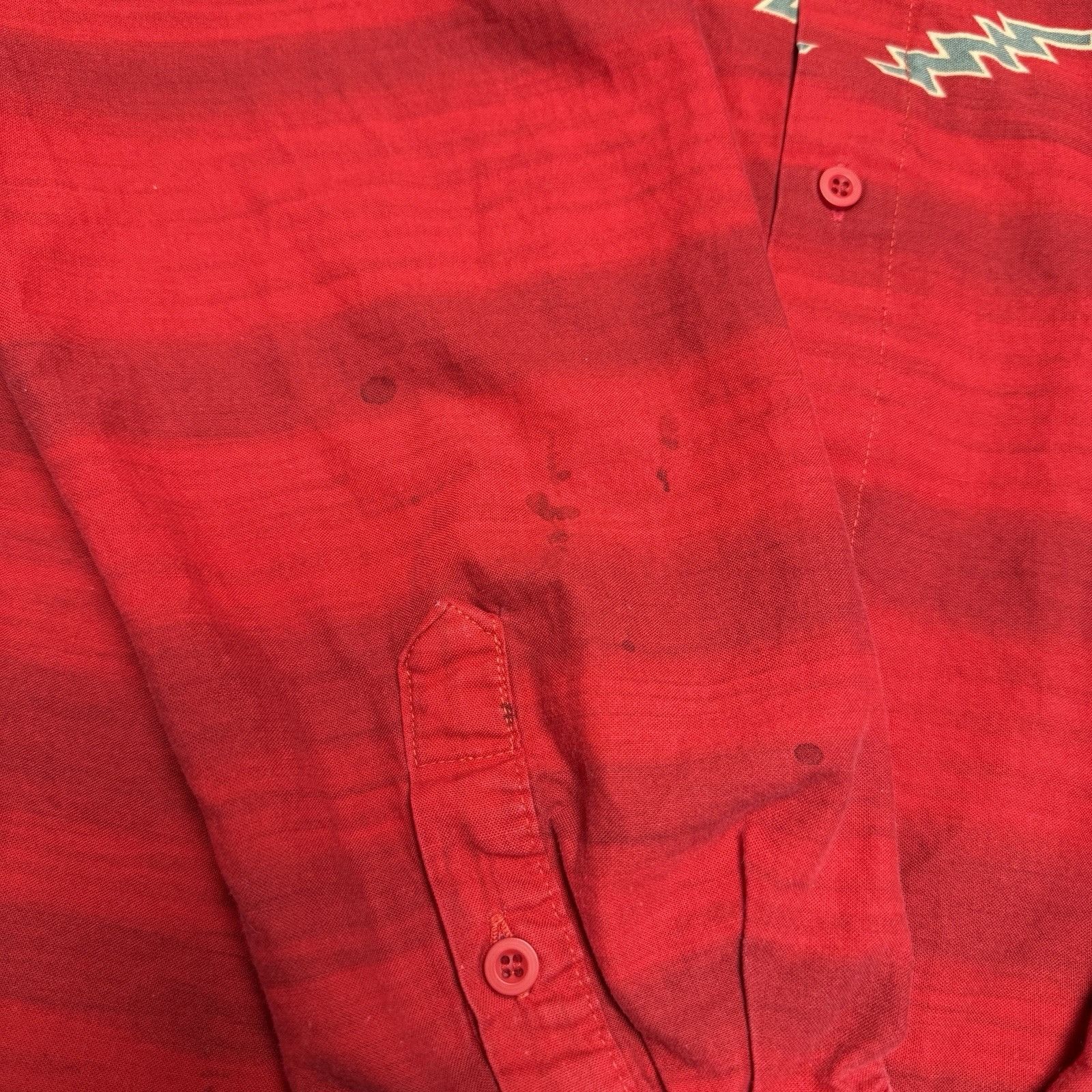 Roper × Vintage Vintage Roper Western Shirt Mens Large Red Long Sleeve Aztec Size US L / EU 52-54 / 3 - 7 Thumbnail