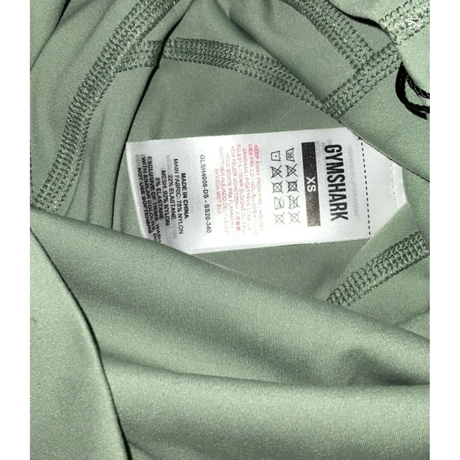 Gymshark Gymshark Shorts Women XS Dusky Sage Legacy Fitness Ruched NEW w/ Tags Athletic Compression Yoga Gym Size 26" / US 2 / IT 38 - 3 Thumbnail