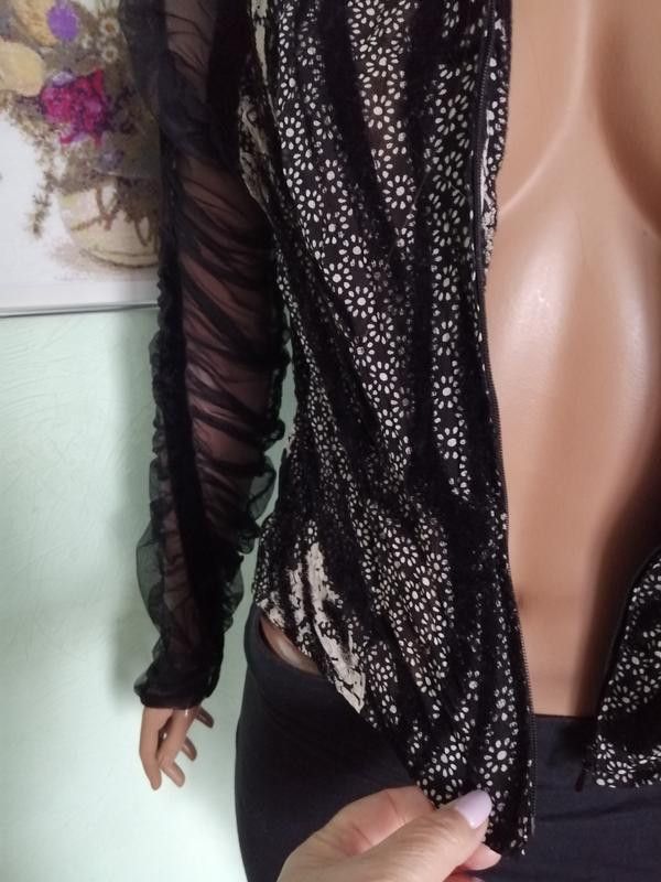 Japanese Brand Avant Garde blouse sheer sloushy sleeves sz S Size S / US 4 / IT 40 - 6 Thumbnail