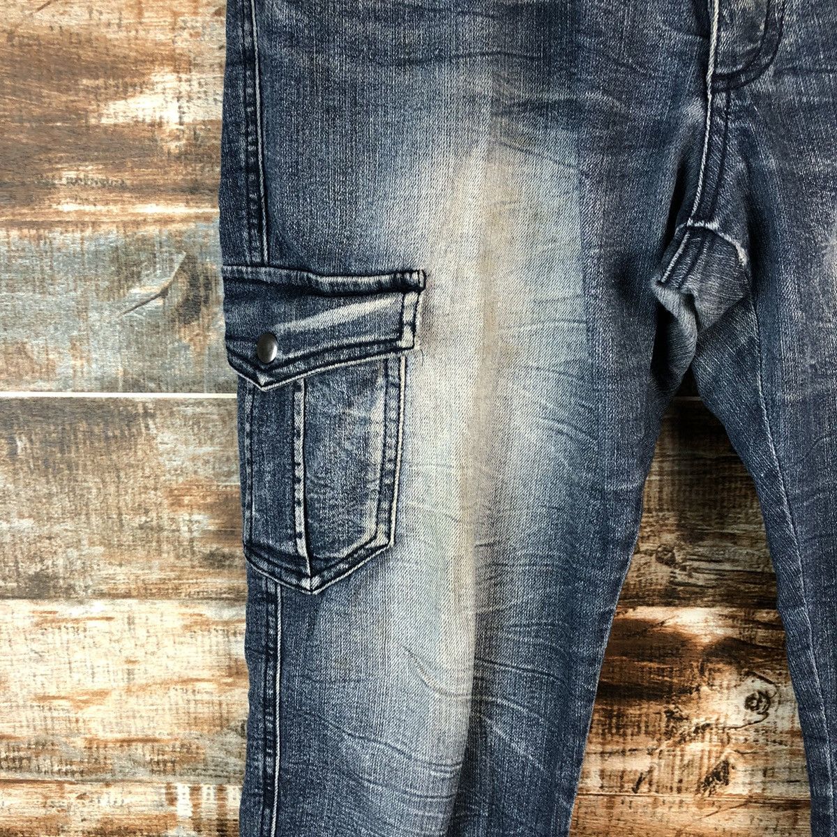 semanticdesign Semantic Design Blue Multipocket denim Pants #A2169 Size US 32 / EU 48 - 9 Thumbnail