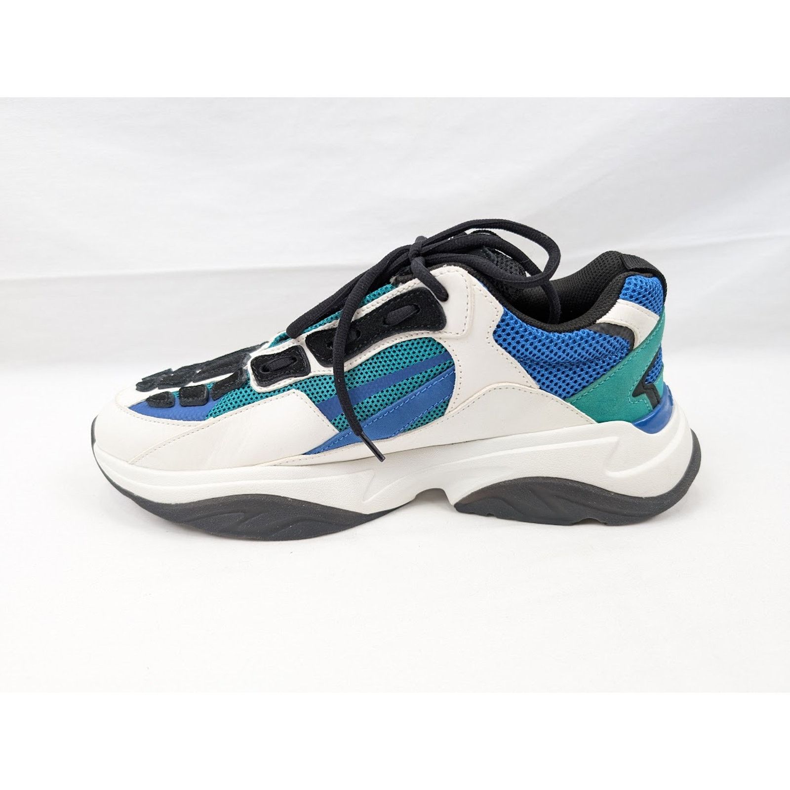 Amiri o1rshd1 Bone Runners in Teal/Blue/Black Size US 12 / EU 45 - 8 Thumbnail