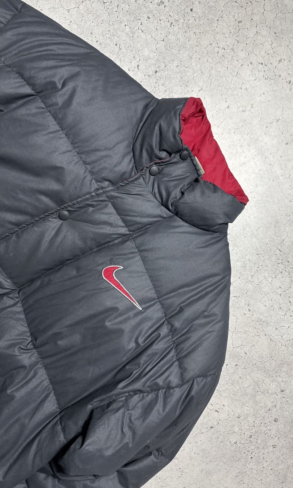 Nike Nike Vintage 90’s Big Swoosh Down Puffer Bomber Jacket Size US M / EU 48-50 / 2 - 5 Thumbnail