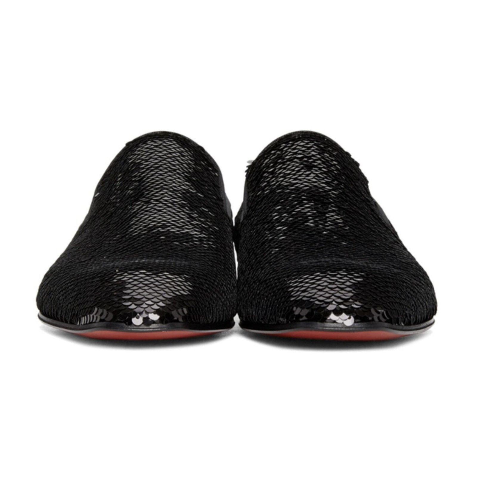 Christian Louboutin Christian Louboutin Black Paillette Scallops Dress Loafer 40 Size US 7 / EU 40 - 5 Thumbnail