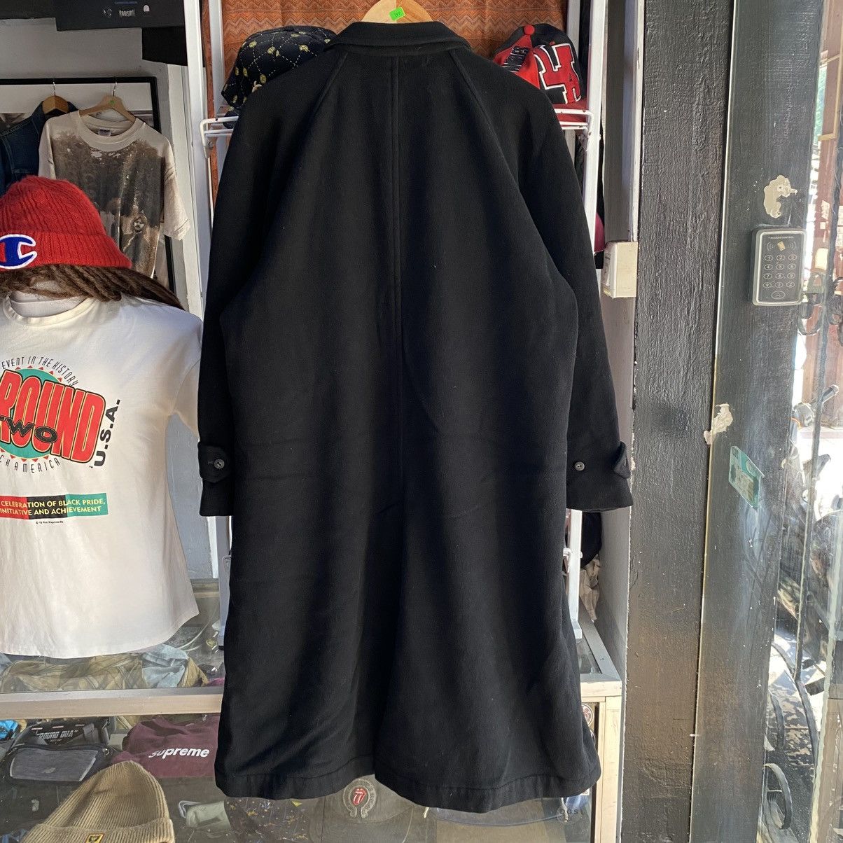 Moschino VINTAGE RARE‼️Moschino Uomo Black Wool Coat Japan Size L Size US L / EU 52-54 / 3 - 2 Thumbnail