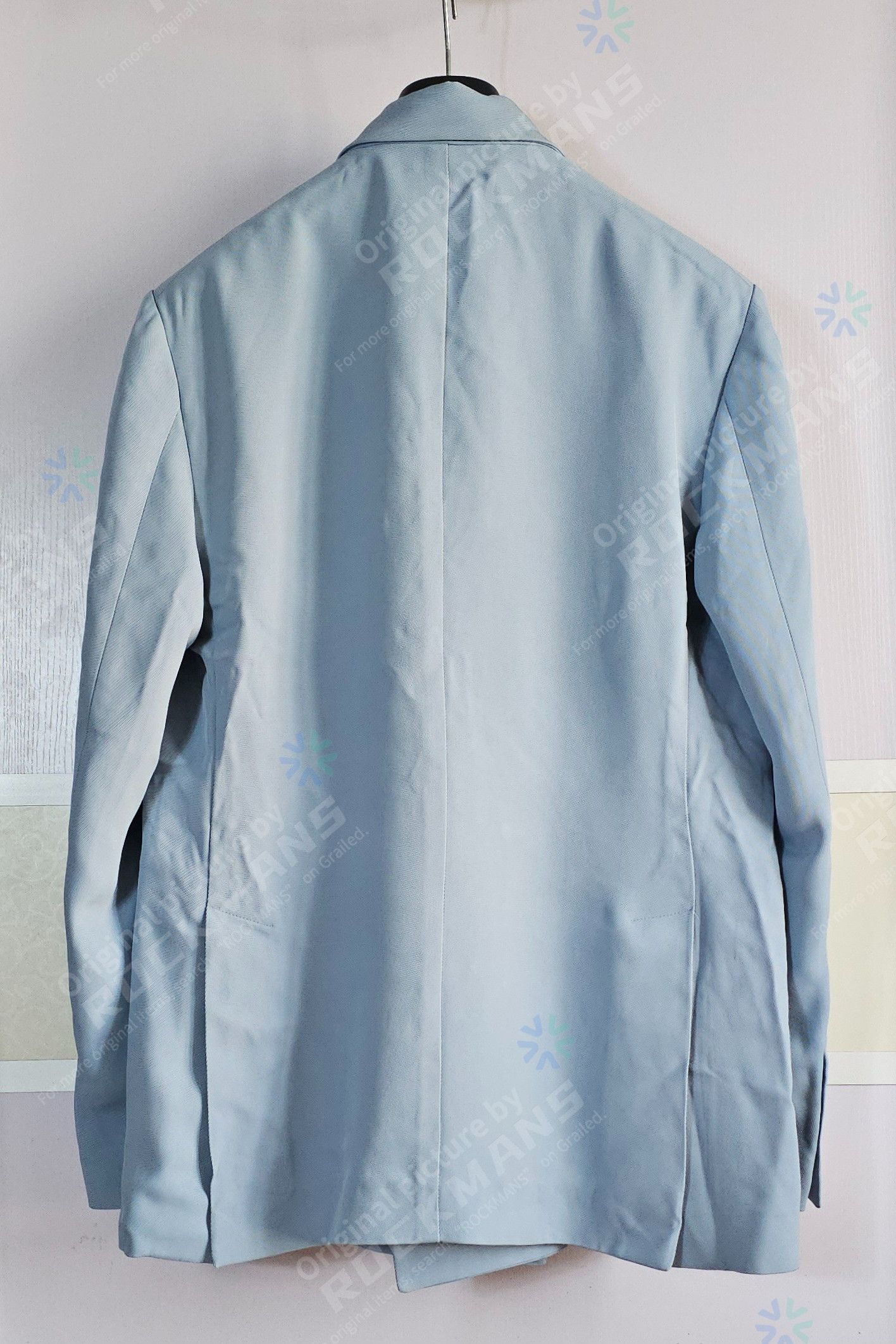 Amiri Amiri Men Double Breasted Baby Blue Blazer Jacket Size 52 Size 52L - 5 Thumbnail