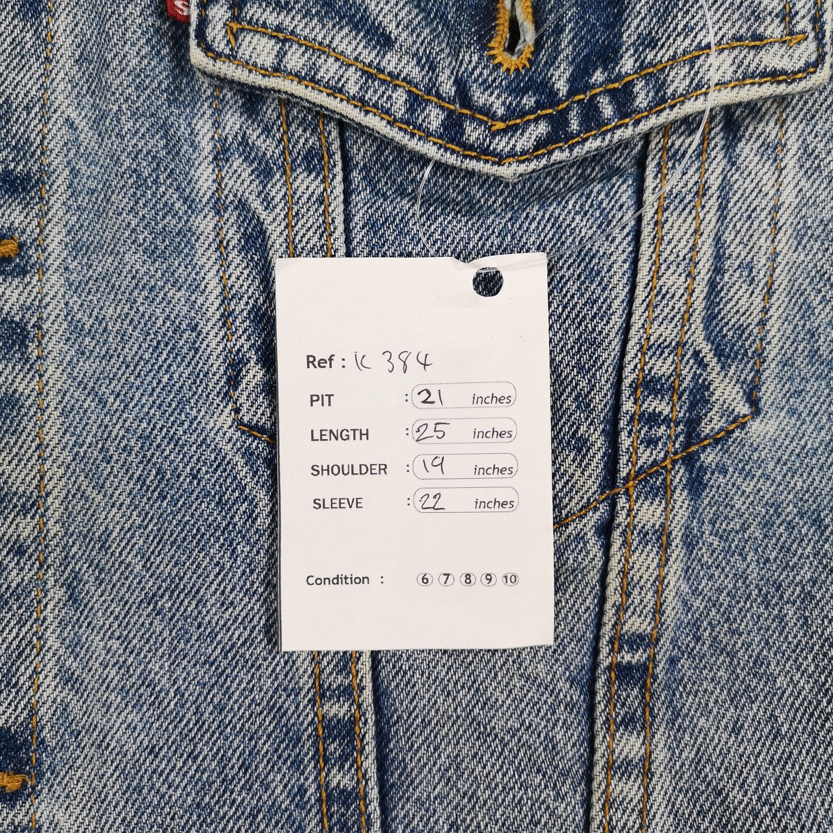 Levi's Stone Wash Vintage 90s Levis Denim Trucker Jacket Size US M / EU 48-50 / 2 - 7 Thumbnail