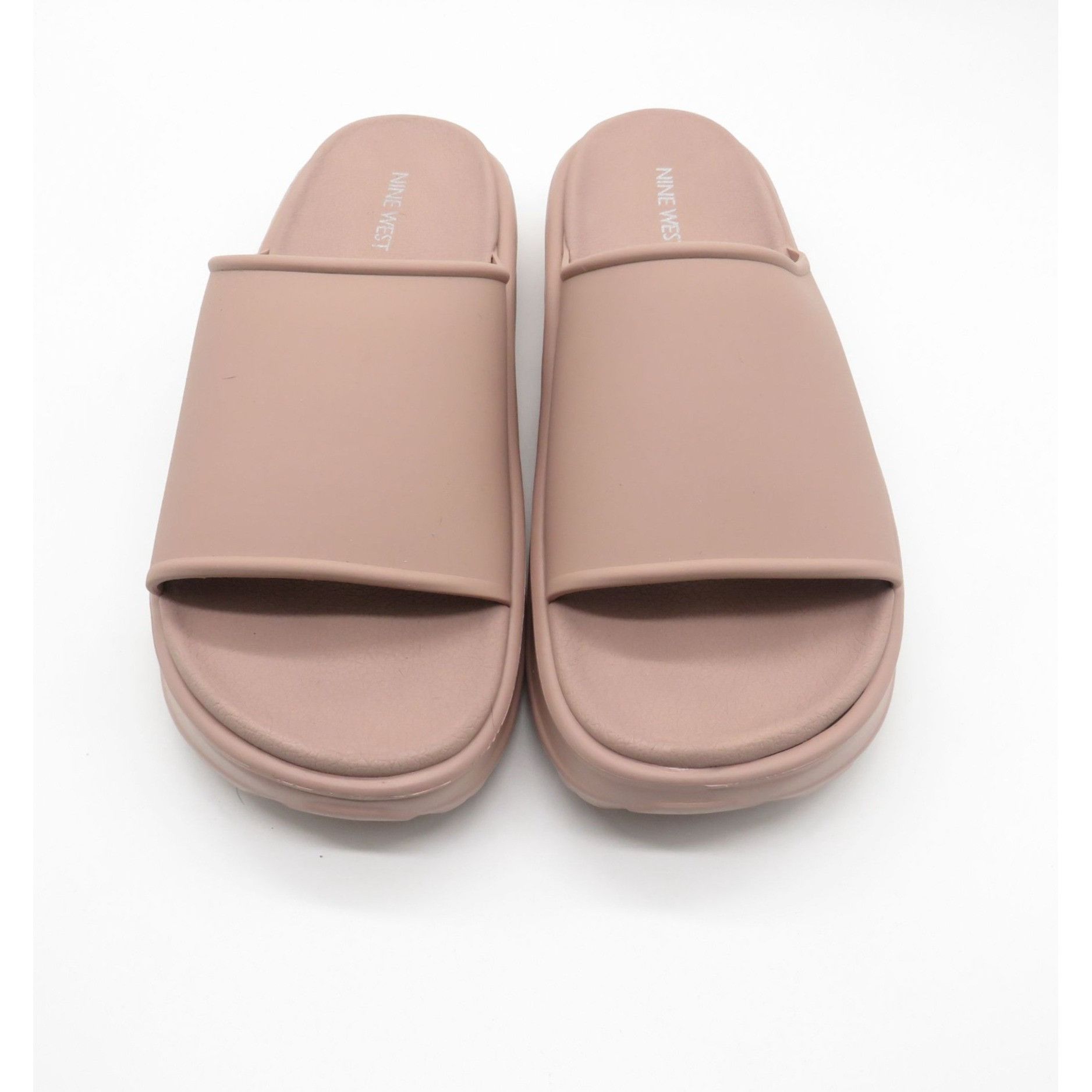 Nine West Nine West Women's Light Natural Sandals Cushioned Textured O Size US 10 / IT 40 - 2 Thumbnail