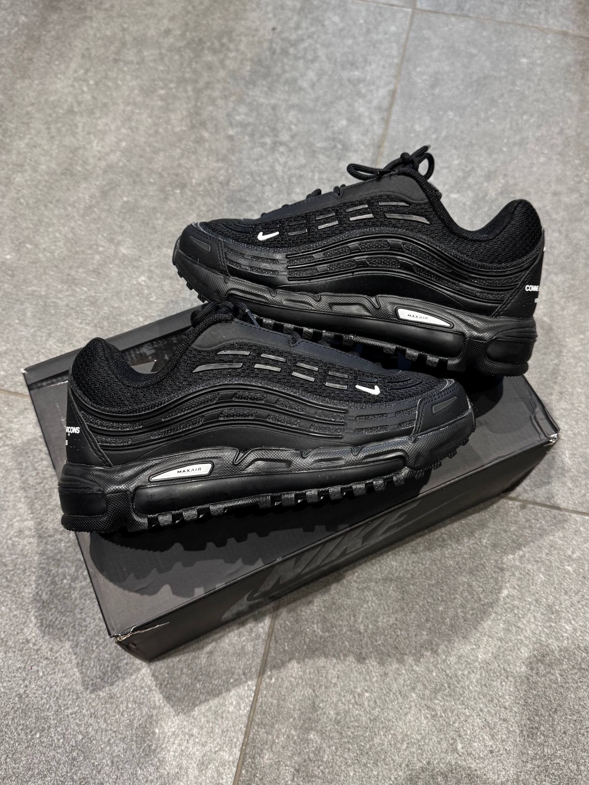 Comme des Garcons × Nike Nike x Comme des Garcons AIR MAX TL 2.5 SP PLUS BLACK Size US 5.5 / IT 35.5 - 2 Thumbnail