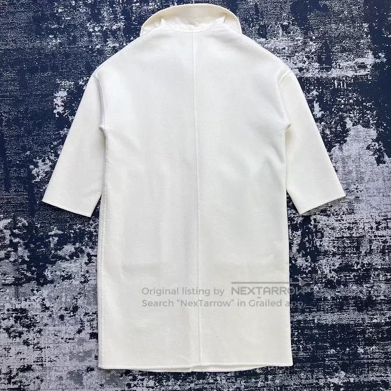 Hermes Hermes White Collar Zip-Up Loose Cashmere Coat Size XS / US 0-2 / IT 36-38 - 2 Thumbnail