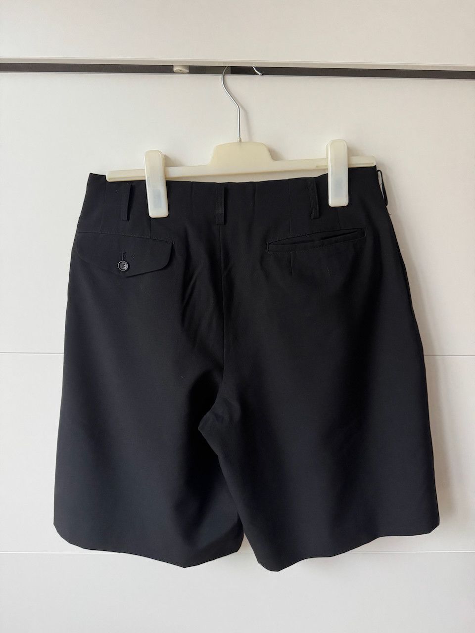 Comme des Garcons Homme [S] Wool Tropical Short in Black (AD2020) Size US 30 / EU 46 - 3 Thumbnail