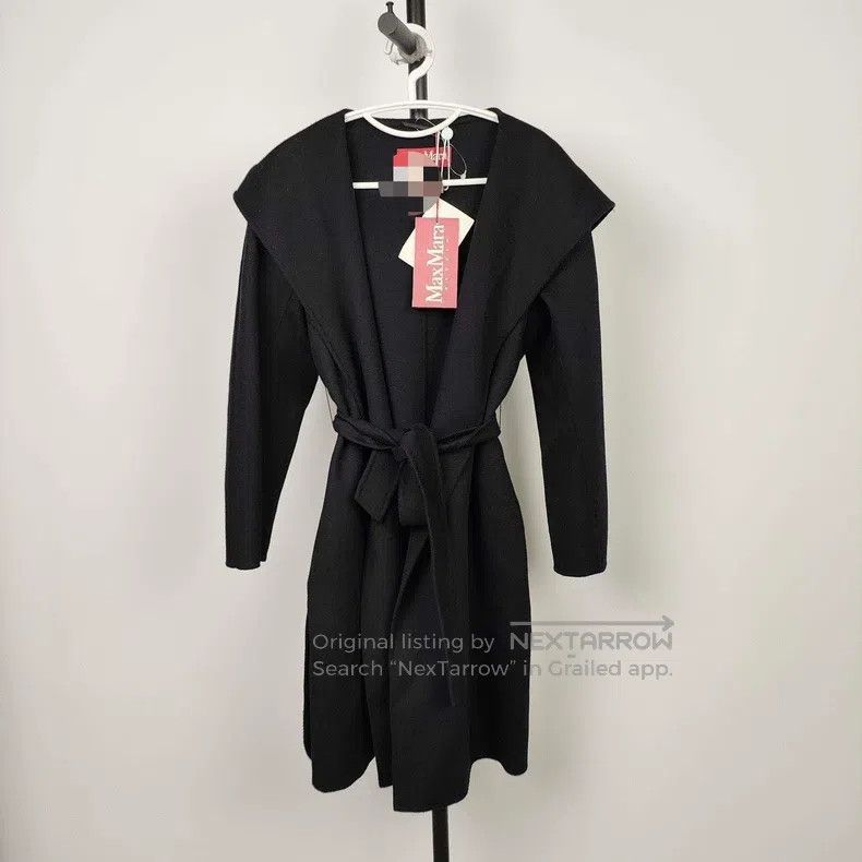 Max Mara Max Mara Double-faced Cashmere Coat Black Size S / US 4 / IT 40 - 1 Thumbnail