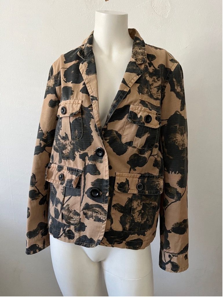 J.Crew Jcrew camouflage utility pattern 3 button blazer jacket S Size S / US 4 / IT 40 - 1 Thumbnail