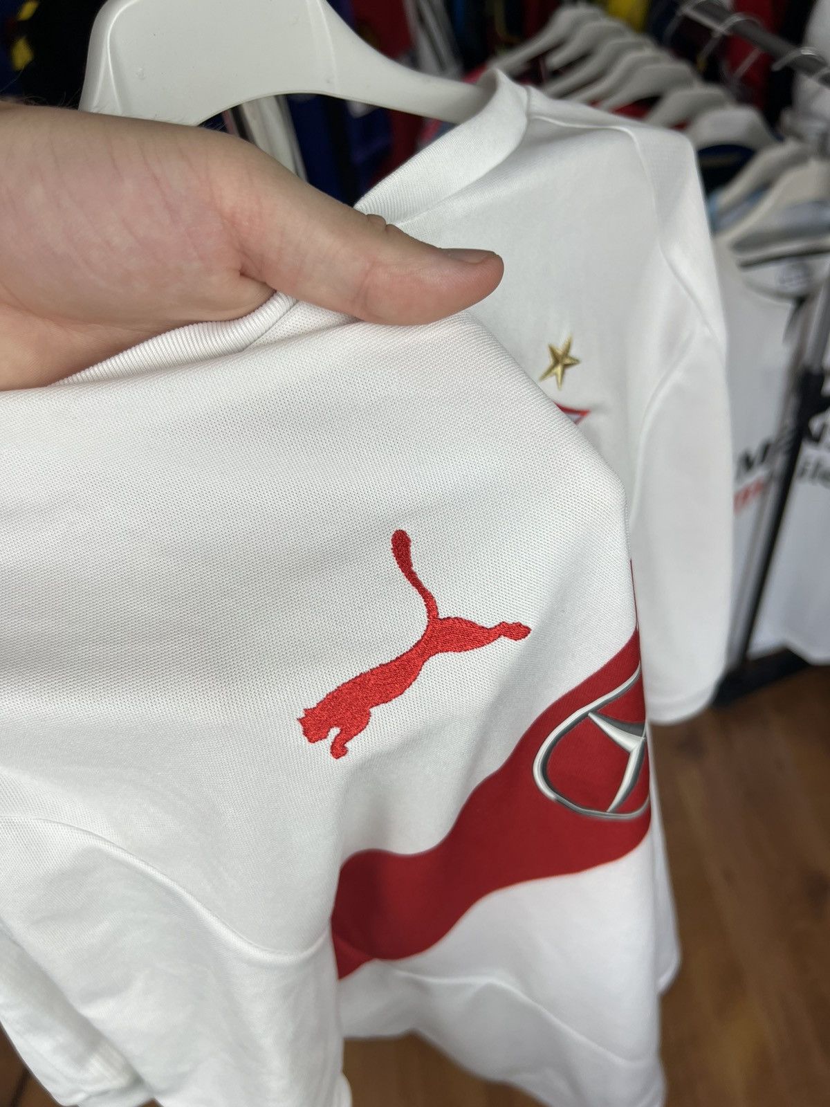 Puma Soccer Jersey Puma Stuttgart 2015/16 Ginczek #33 Size US XL / EU 56 / 4 - 6 Thumbnail