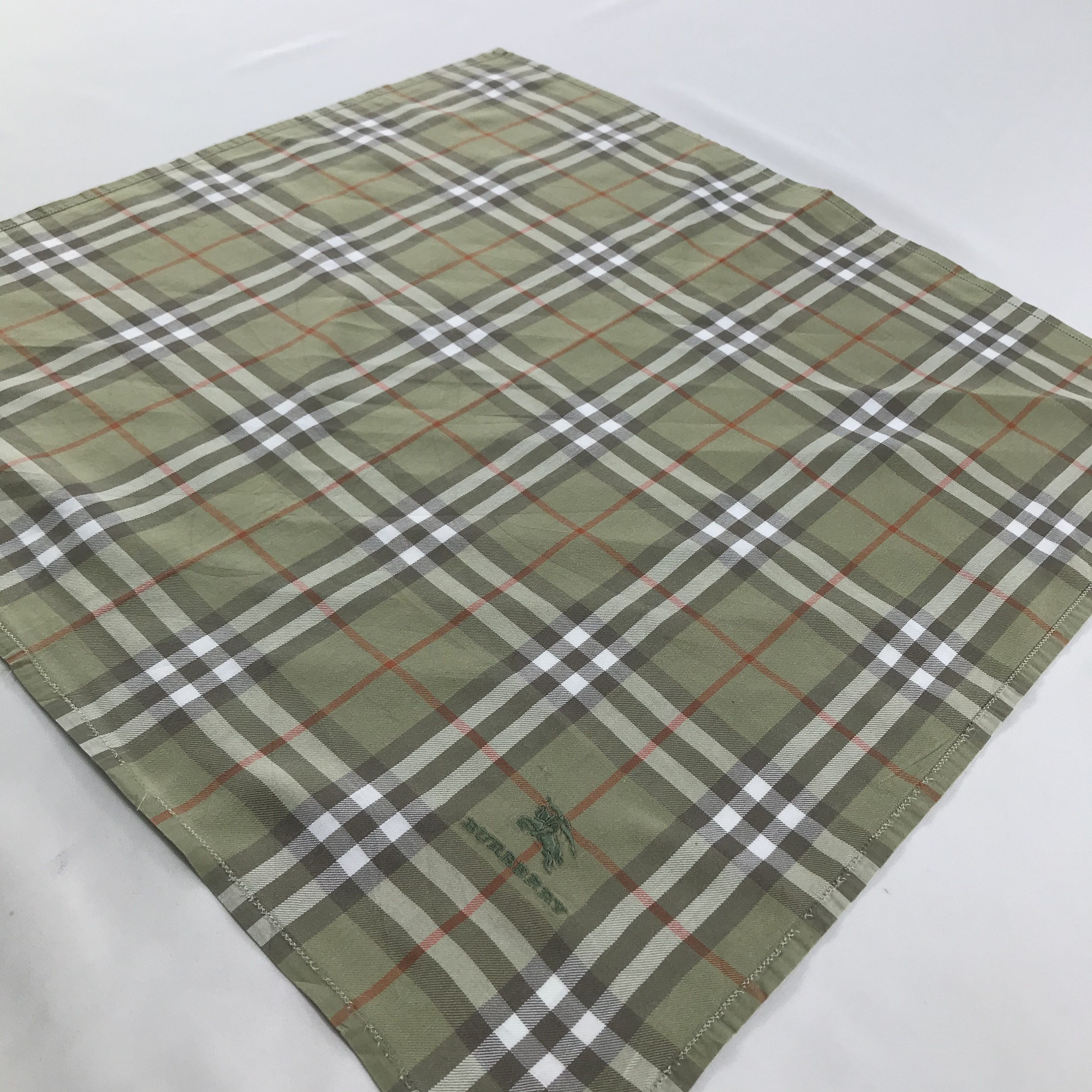 Burberry × Vintage Burberry Bandana / Handkerchief / Neckerchief - S1257 Size ONE SIZE - 2 Thumbnail