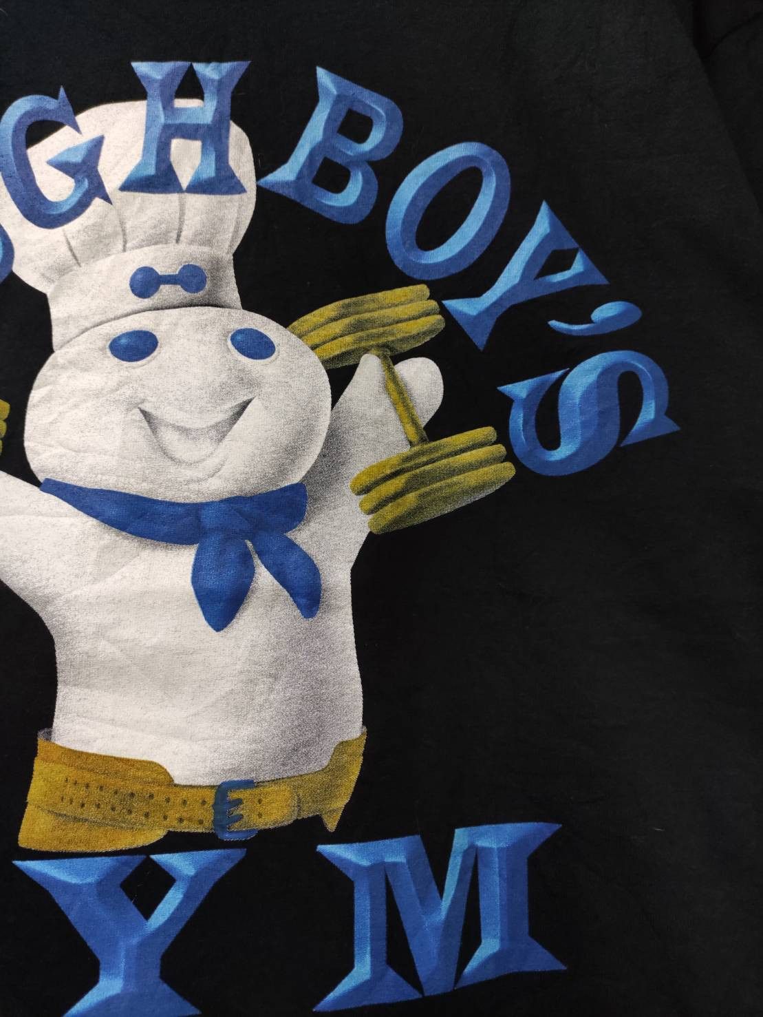 Vintage Vtg 00's Pillsbury Doughboys Gym T-Shirt Size US L / EU 52-54 / 3 - 4 Thumbnail
